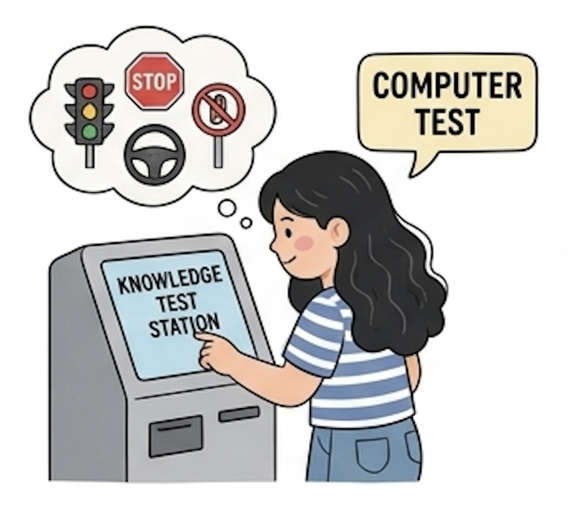 California DMV Knowledge Test Station